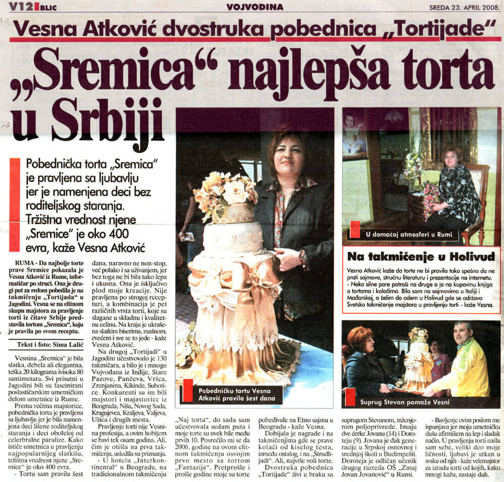 Magic Cake Vesna Atkovi Mediji O Nama